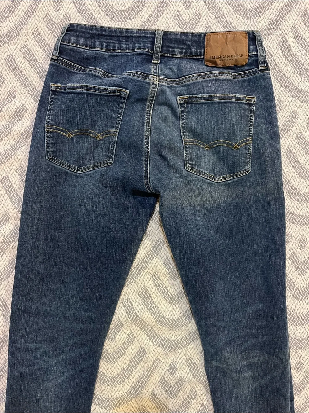 AMERICAN EAGLE Men’s Extreme Flex Slim Fit Dark Wash Blue Denim Jeans 29